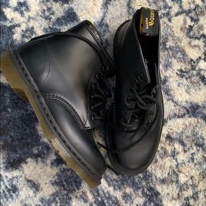 Dr Martin’s black combat boots